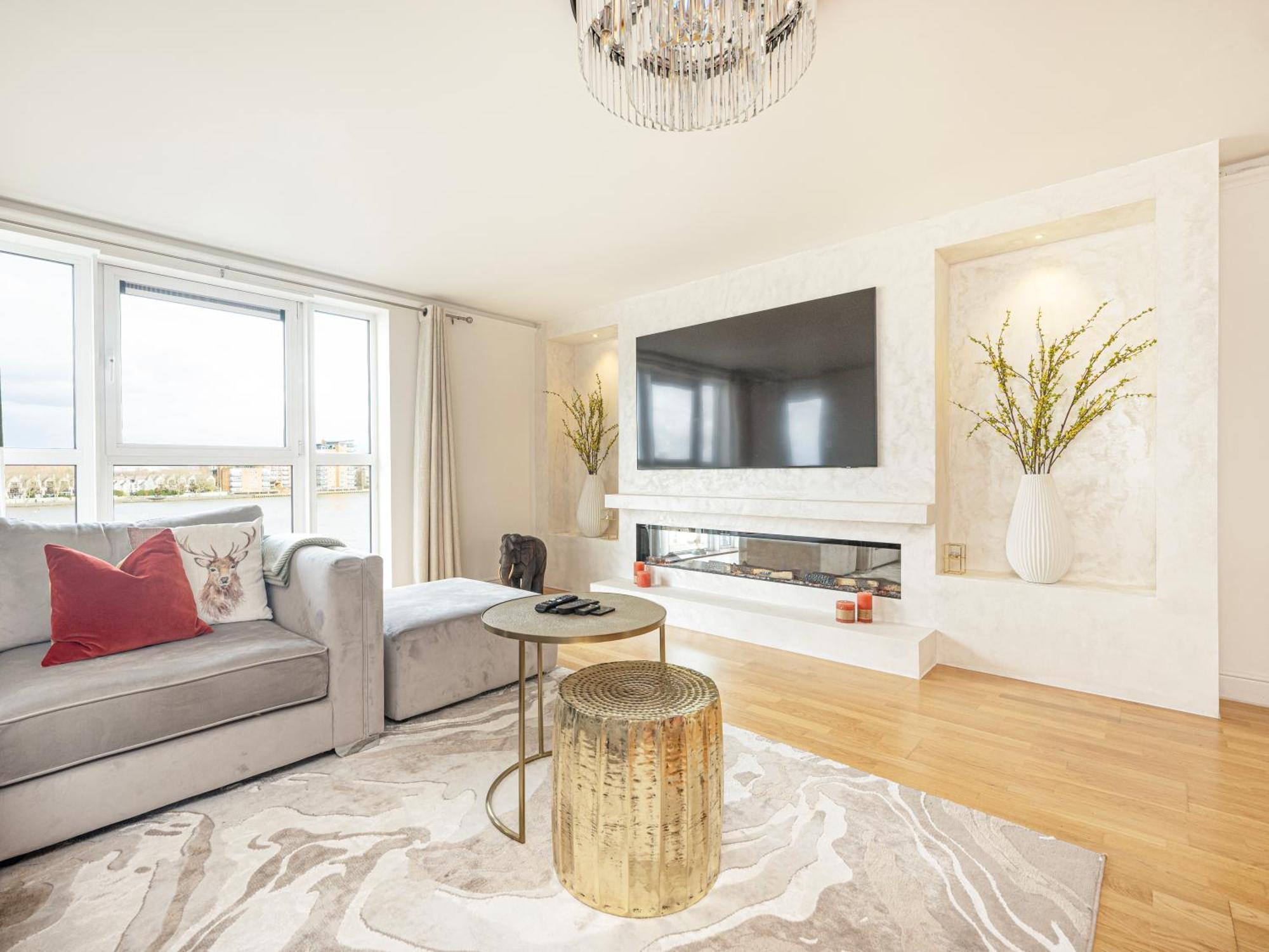 The View Greenwich - Luxury River Thames Apartment Londres Extérieur photo